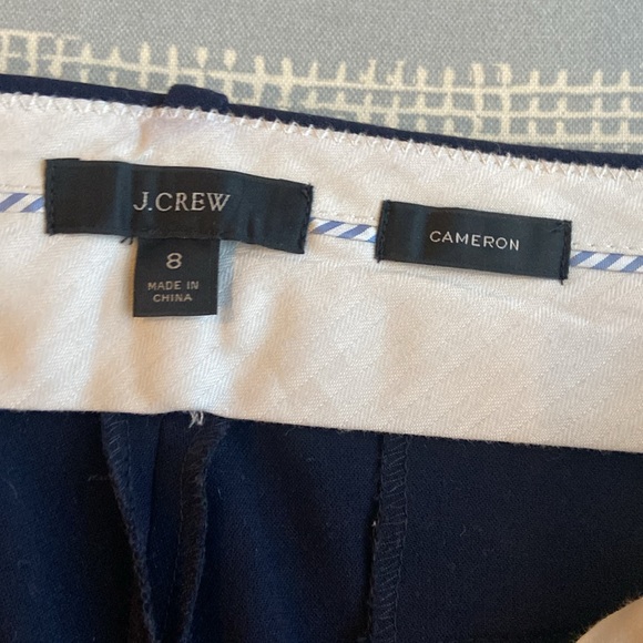 J Crew womens Cameron trouser like new navy blue size 8 - Picture 2 of 3